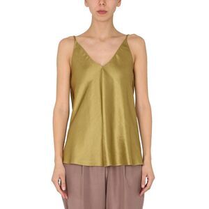 ALYSI Women's V-Neck Camisole Top Women GREEN T-Shirts & Tops